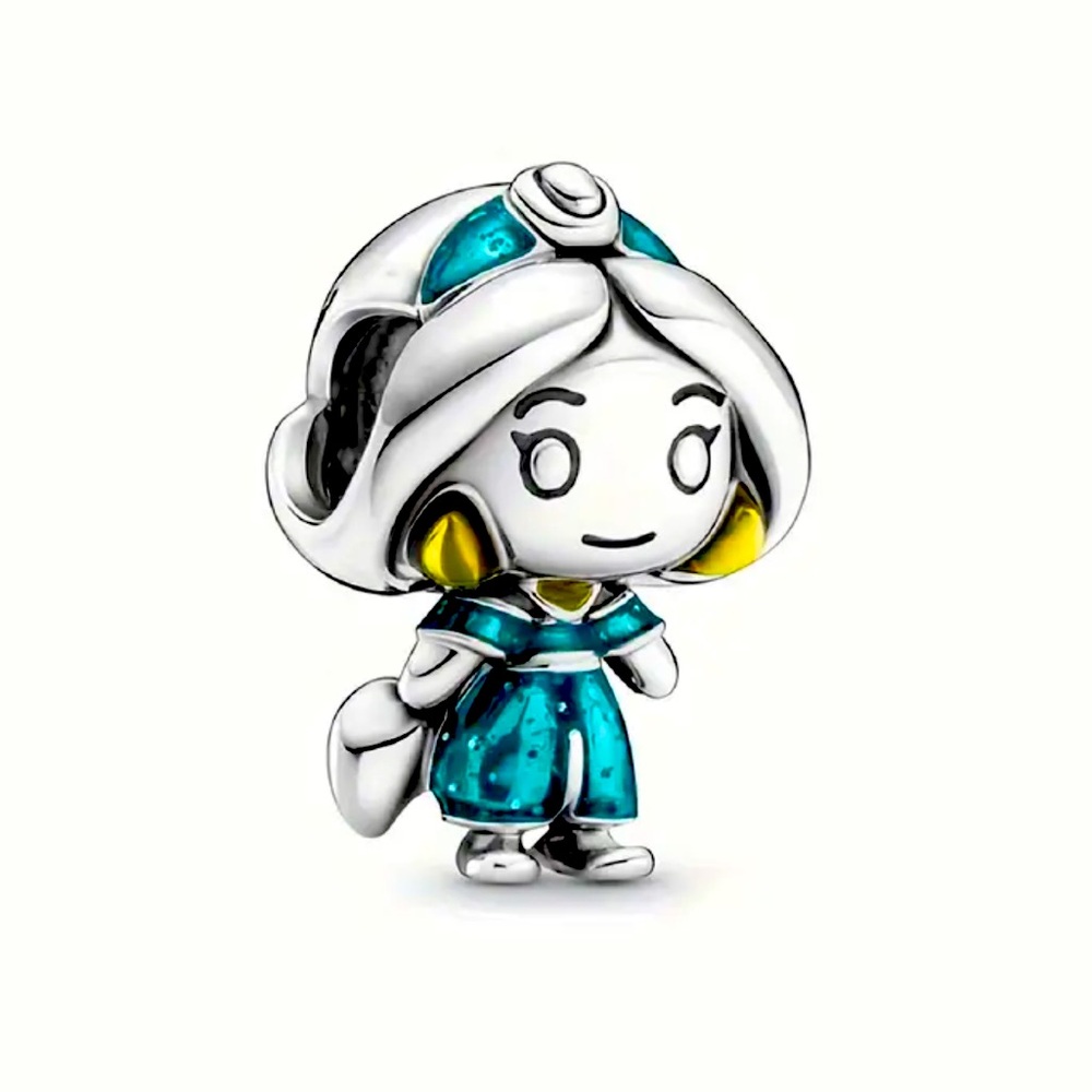 925 sterling silver princess Jasmine charm NWT
